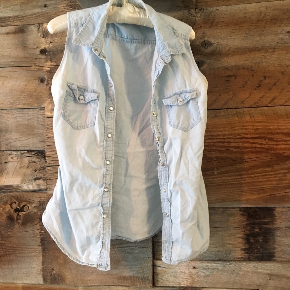 light weight denim vest